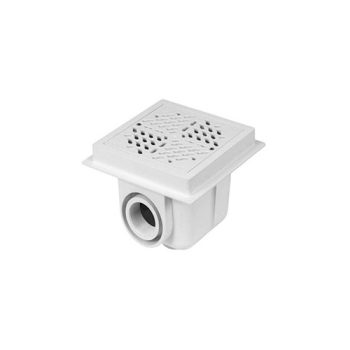   Gemas ABS Padlóürítő Betonos Medencéhez Négyzet Alakú 2"