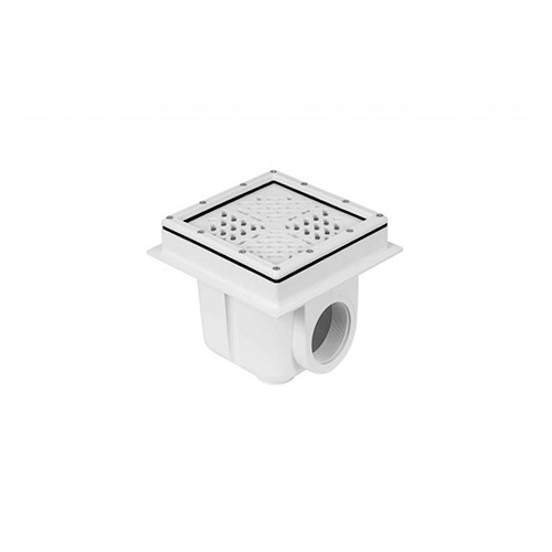 Gemas ABS Padlóürítő Fóliás Medencéhez Négyzet Alakú 2,5"